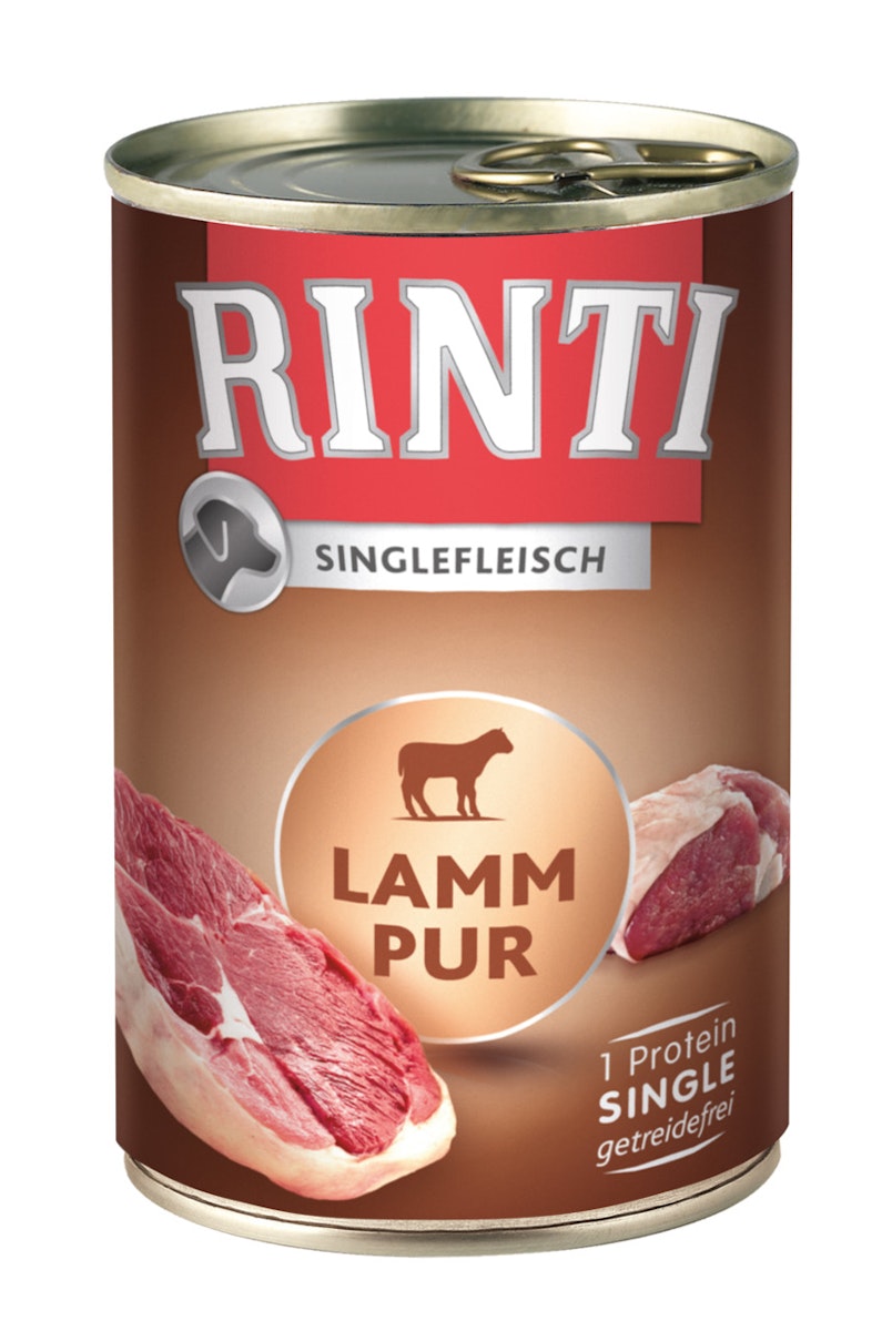 RINTI Singlefleisch 400g Dose Hundenassfutter von Rinti