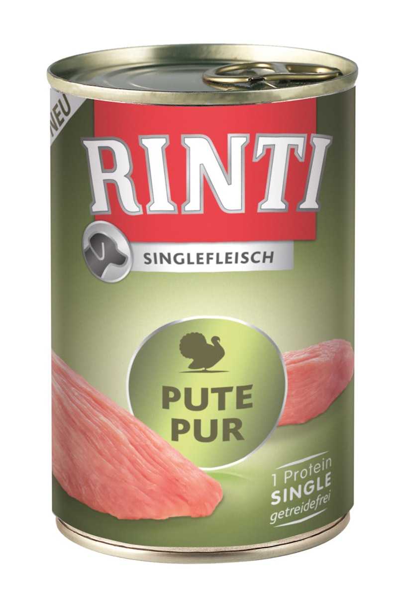 RINTI Singlefleisch 400g Dose Hundenassfutter von Rinti