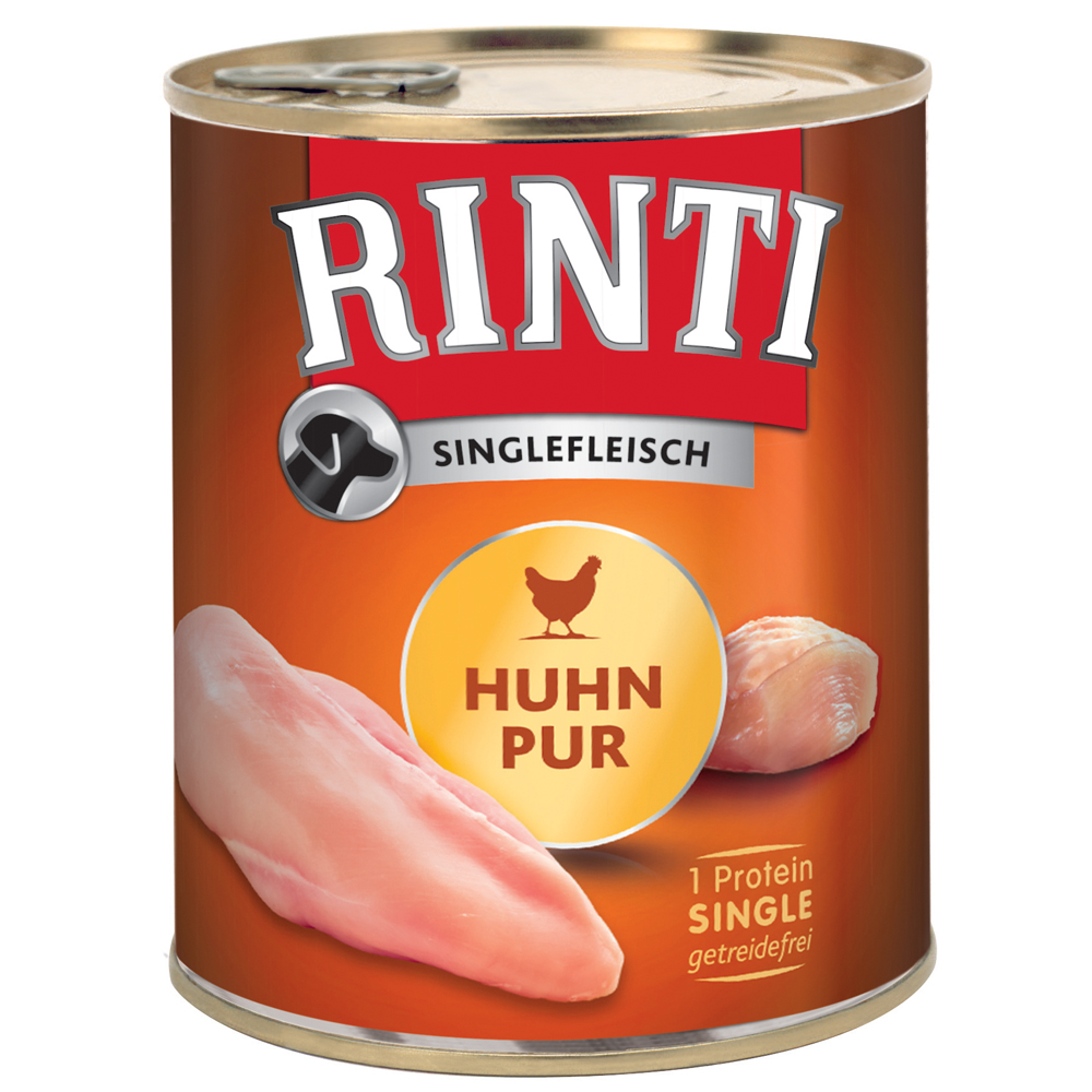 RINTI Singlefleisch 6 x 800 g - Huhn pur von Rinti