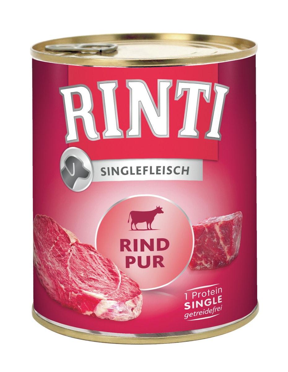 RINTI Singlefleisch 800g Dose Hundenassfutter von Rinti