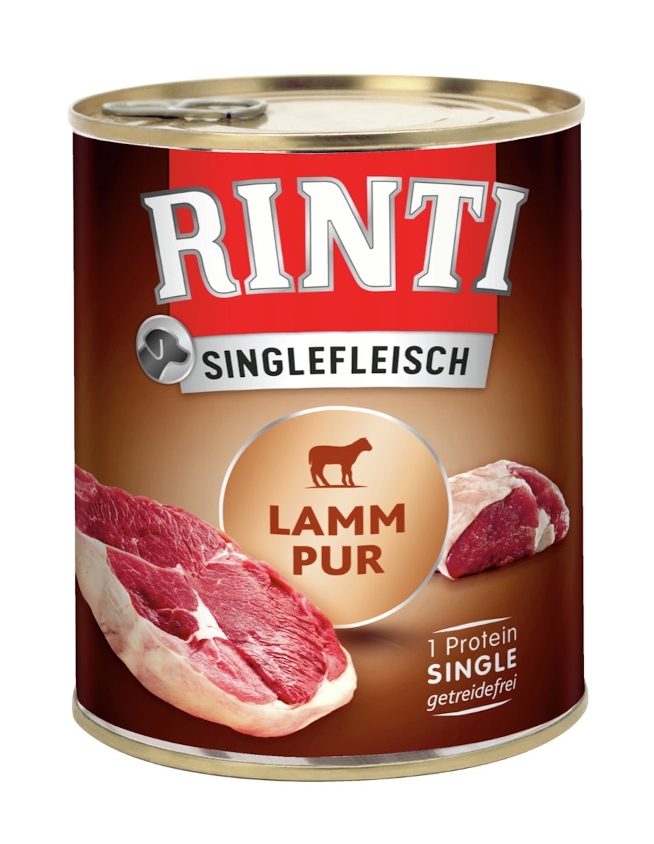 RINTI Singlefleisch 800g Dose Hundenassfutter von Rinti