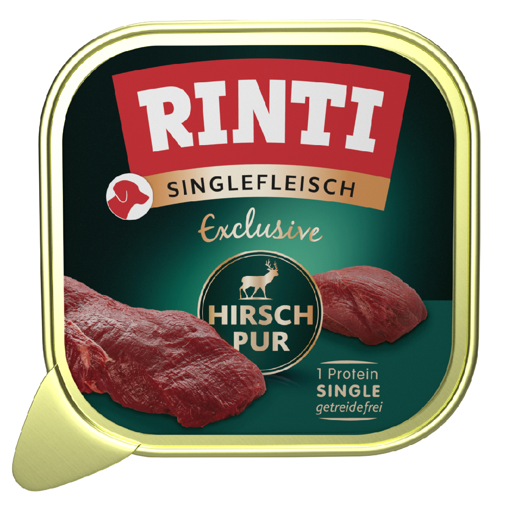 RINTI Singlefleisch Exclusive 10 x 150 g - Hirsch RINTI Singlefleisch Exclusive 10 x 150 g - Hirsch von Rinti