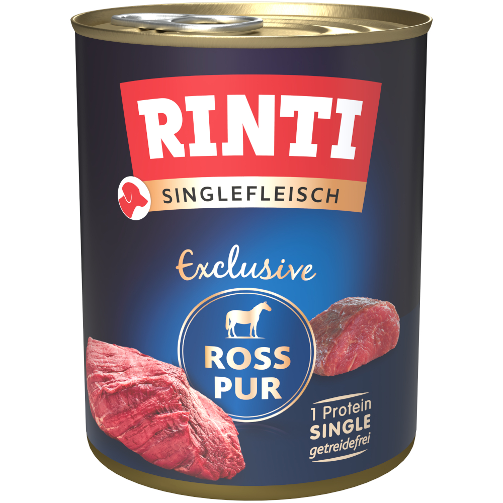 RINTI Singlefleisch Exclusive 6 x 800 g - Ross pur von Rinti