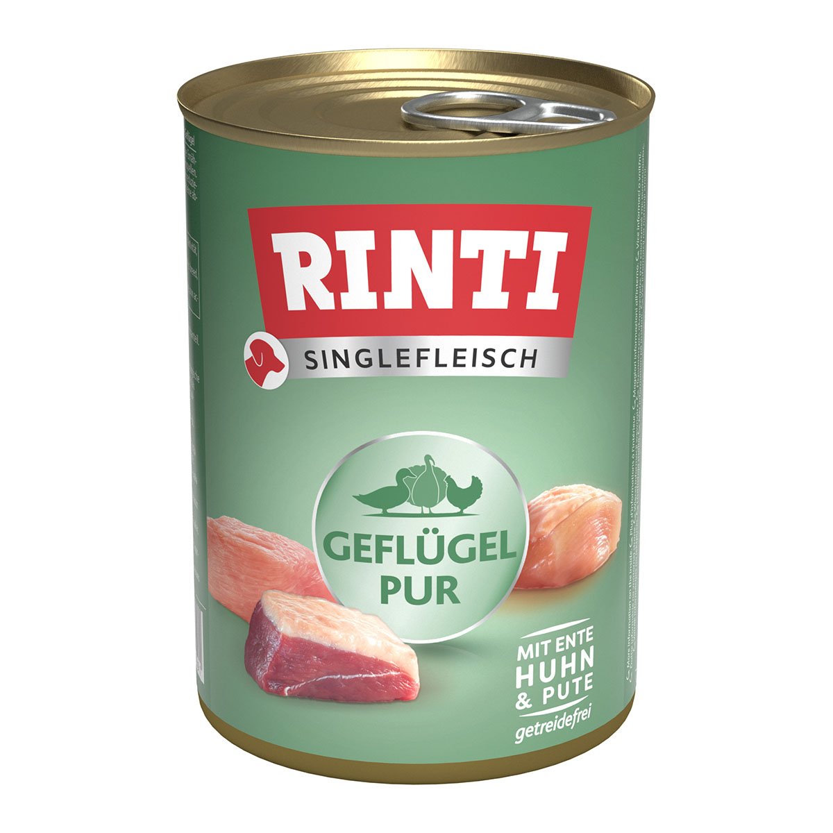 Rinti Singlefleisch Exclusive Geflügel pur 24x400g von Rinti