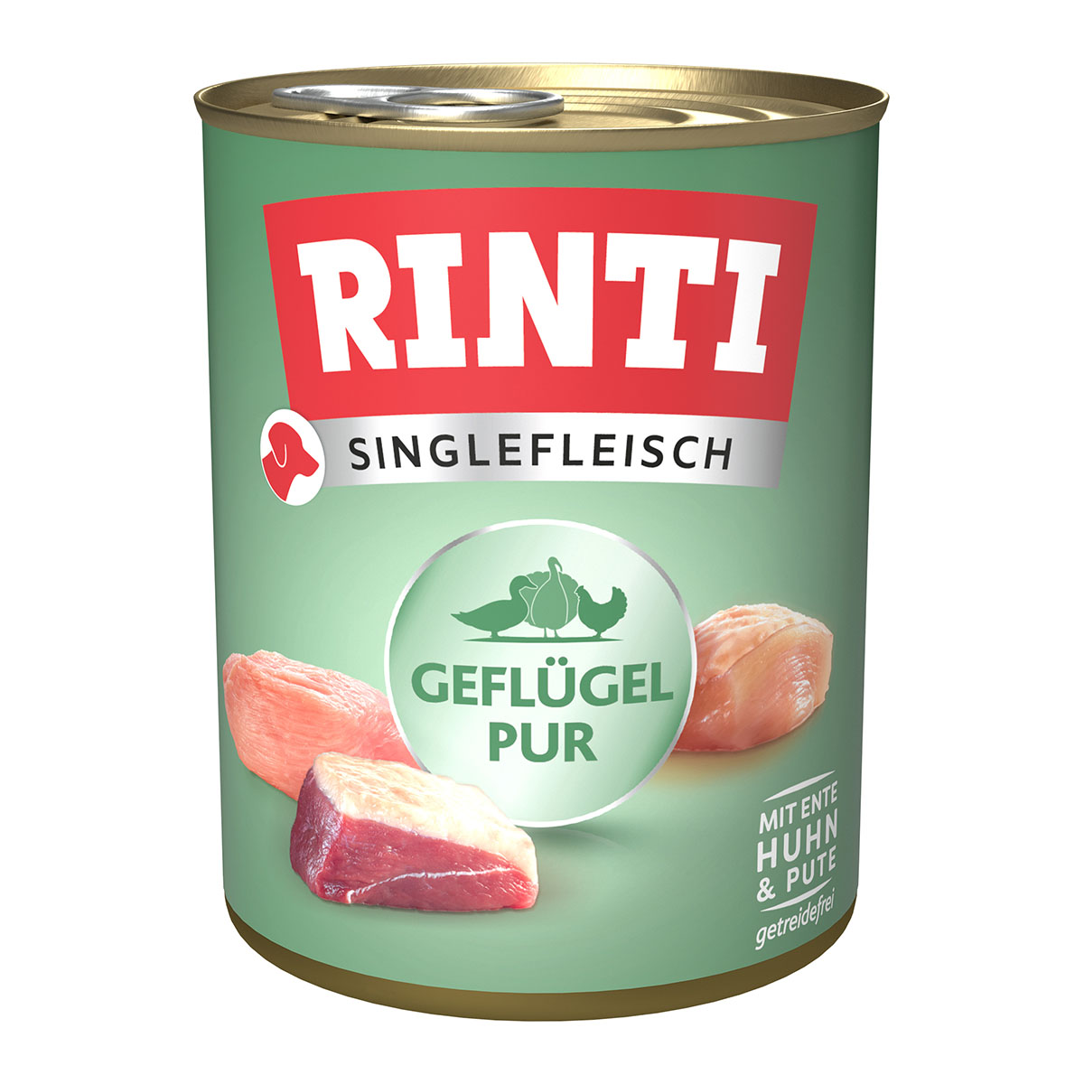 Rinti Singlefleisch Exclusive Geflügel pur 6x800g von Rinti