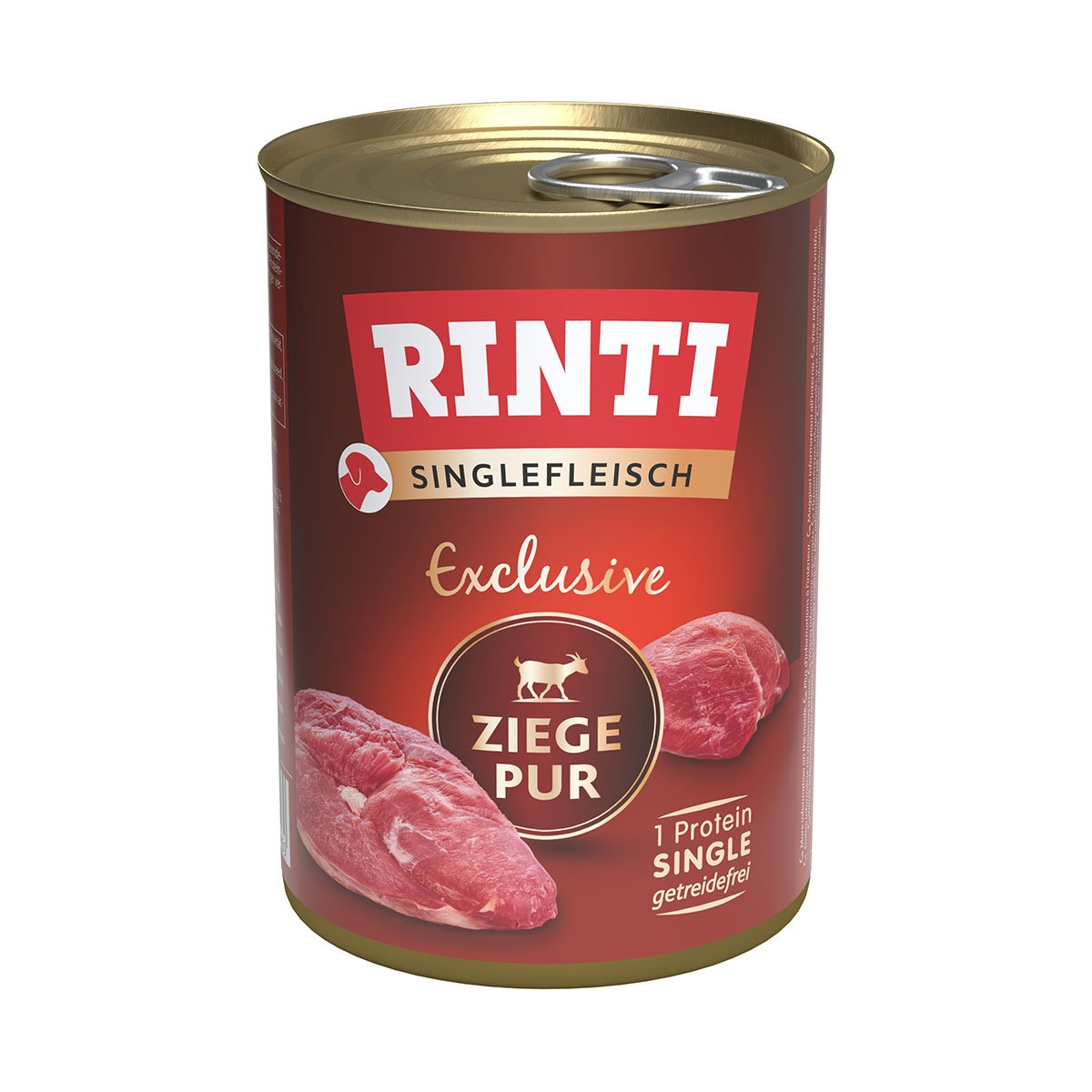 Rinti Singlefleisch Exclusive Ziege pur 24x400g von Rinti