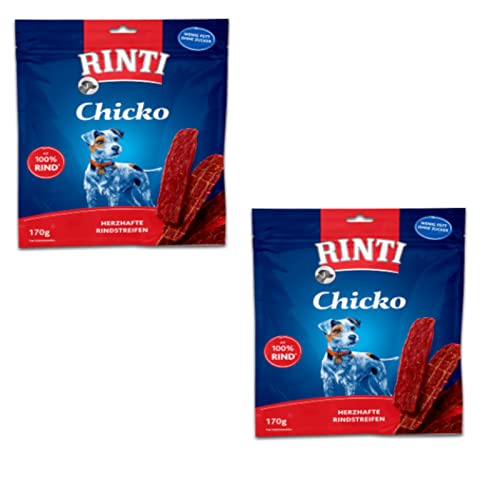 Rinti Chicko Extra RIND - Ergänzungsfuttermittel für Hunde- Doppelpack - 2 x 170 g Rinti Chicko Extra RIND - Ergänzungsfuttermittel für Hunde- Doppelpack - 2 x 170 g von Rinti