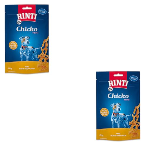 Rinti Chicko Mini Huhn-Häppchen | Doppelpack | 2 x 225 g | Ergänzungsfuttermittel für ausgewachsene Hunde | Vorratspack | Ohne Fleischmehle, ohne Soja | Schonend luftgetrocknet Rinti Chicko Mini Huhn-Häppchen | Doppelpack | 2 x 225 g | Ergänzungsfuttermittel für ausgewachsene Hunde | Vorratspack | Ohne Fleischmehle, ohne Soja | Schonend luftgetrocknet von Rinti