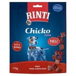 Rinti Chicko Mini - Kleine Stückchen aus Rind im Vorratspack 170g - Sie erhalten 9 Packung/en; Packungsinhalt 170 g von Rinti