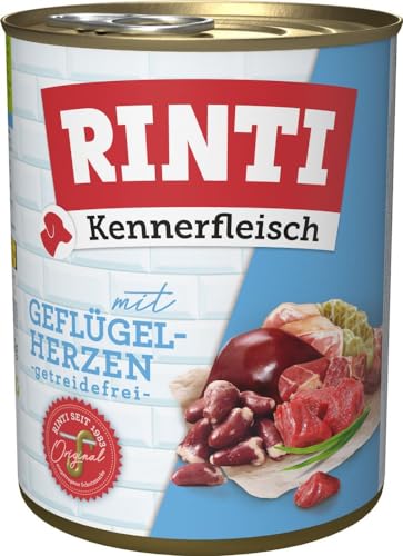 Rinti Dose Kennerfleisch Multipack mit Geflügelherzen 48 x 800 g Rinti Dose Kennerfleisch Multipack mit Geflügelherzen 48 x 800 g von Rinti