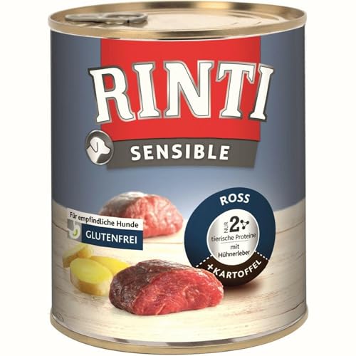 Rinti Dose Sensible Ross, Hühnerleber & Kartoffel 800g (Menge: 6 je Bestelleinheit) von Rinti