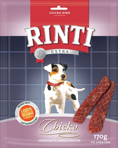 Rinti | Extra Chicko - Herzhafte Rindstreifen | 9 x 170 g von Rinti