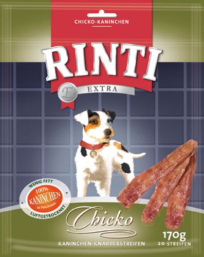 Rinti | Extra Chicko - Kaninchen-Knabberstreifen | 9 x 170 g von Rinti