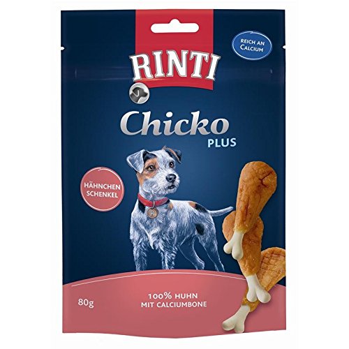 RINTI Chicko Plus Hähnchenschenkel mit Calcium 12x80g RINTI Chicko Plus Hähnchenschenkel mit Calcium 12x80g von Rinti