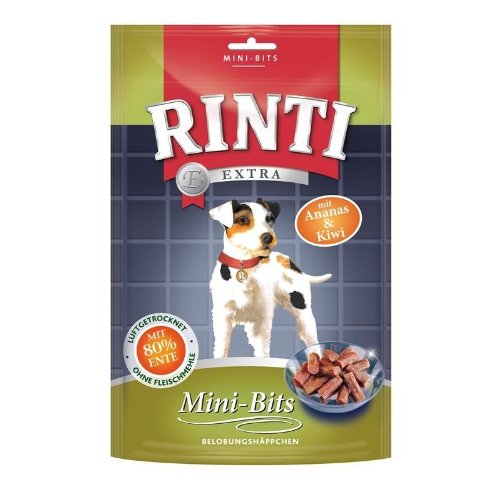 Rinti | Extra Snack Bitties Ente und Ananas | 12 x 100 g von Rinti