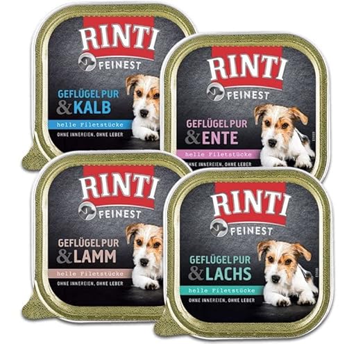 Rinti Feinest Schale Multipack Geflügel pur & Ente, Lamm, Lachs, Kalb 44 x 150 g Rinti Feinest Schale Multipack Geflügel pur & Ente, Lamm, Lachs, Kalb 44 x 150 g von Rinti
