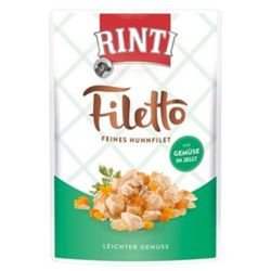 Rinti Filetto Jelly Huhn & Gemüse 100g - Sie erhalten 24 Packung/en; Packungsinhalt 100 g von Rinti