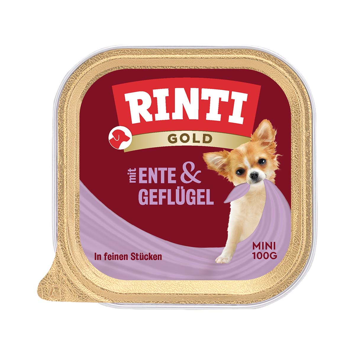 Rinti Gold Mini feine Stückchen von Ente & Geflügel 48x100g von Rinti