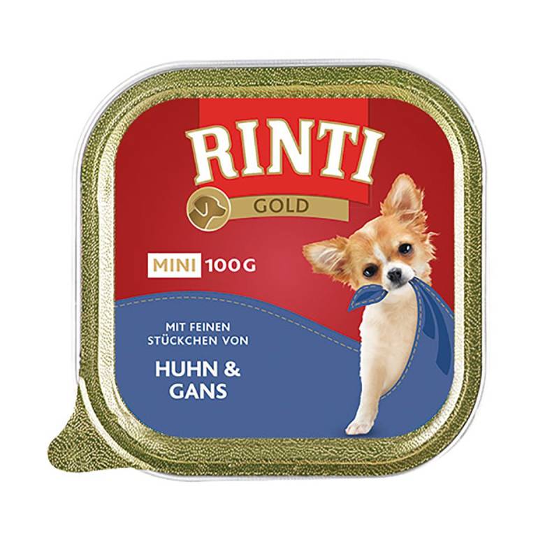 Rinti Gold Mini feine Stückchen von Huhn & Gans 48x100g von Rinti