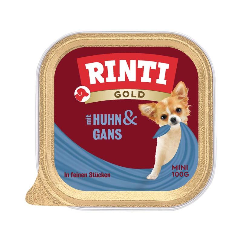 Rinti Gold Mini feine Stückchen von Huhn & Gans 48x100g von Rinti