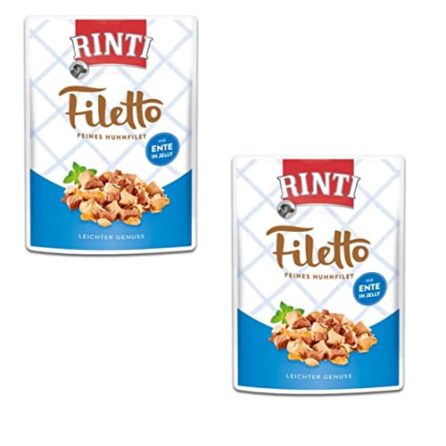 Rinti Hund - Filetto Huhn & Ente - Doppelpack - 2 x 24 x 100g von Rinti
