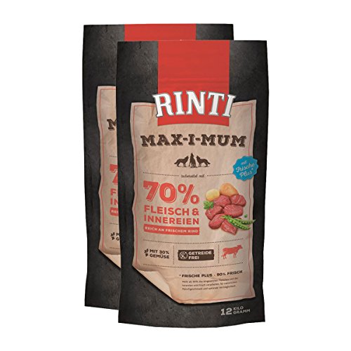 Rinti Hunde-Futter Max-i-Mum Trockenfutter 2x12kg Rind von AONELAS