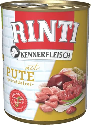 Rinti Hundenassfutter Kennerfleisch mit Pute 6x800g von Rinti