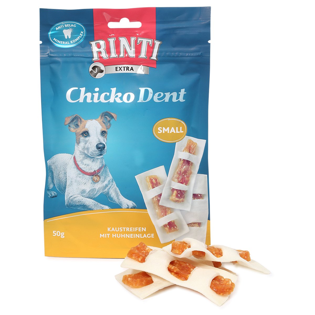 Rinti Hundesnack Chicko Dent Huhn SMALL 6x50g von Rinti