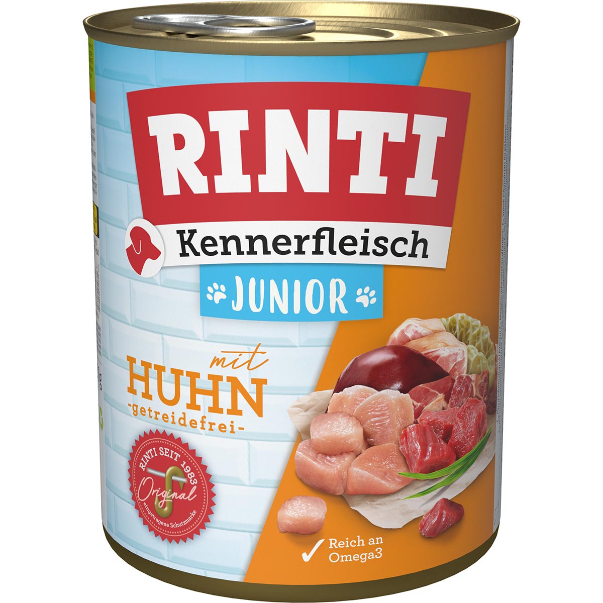 Rinti Kennerfleisch Junior mit Huhn 24x800g von Rinti