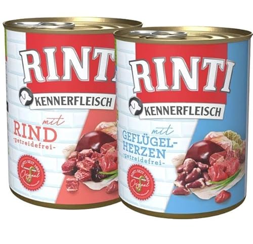 Rinti Kennerfleisch Multipack Junior 24 x 800 g mit Huhn und Rind von Rinti