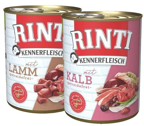 Rinti Kennerfleisch Multipack Kalb und Lamm 24 x 800g von Rinti