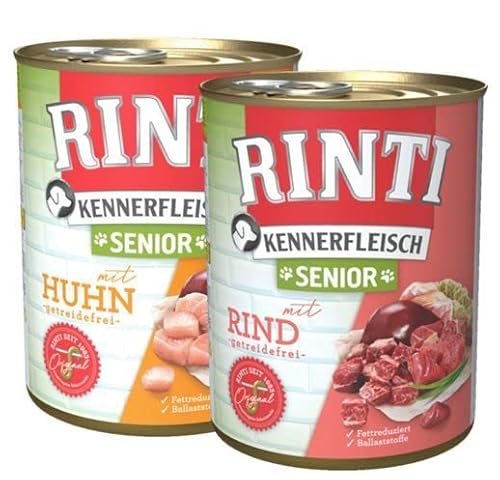 Rinti Kennerfleisch Multipack Senior 24 x 800 g mit Huhn & Rind Rinti Kennerfleisch Multipack Senior 24 x 800 g mit Huhn & Rind von Rinti