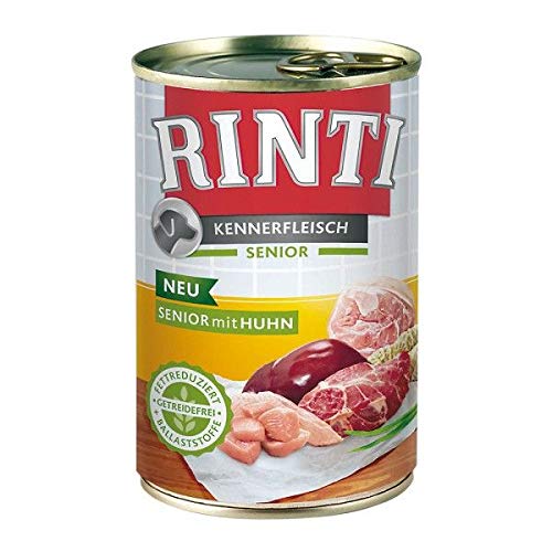 Rinti Kennerfleisch Senior Huhn 400g - Sie erhalten 12 Packung/en; Packungsinhalt 0,4 kg von Rinti