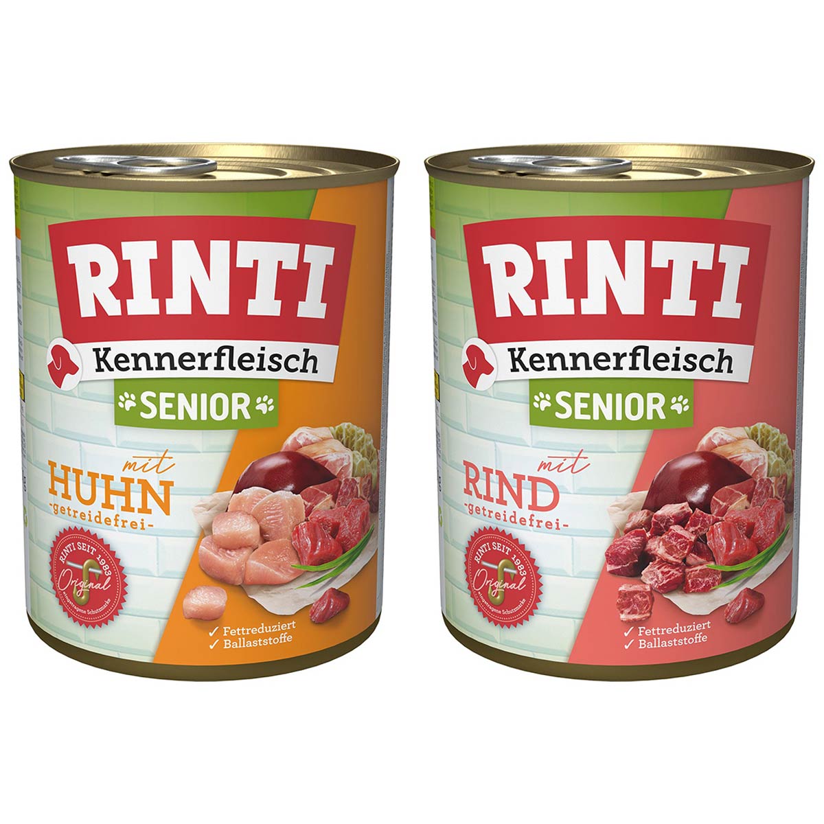 Rinti Kennerfleisch Senior Mixpaket 24x800g von Rinti