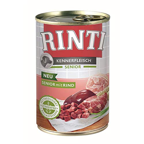 Rinti Kennerfleisch Senior Rind 400g - Sie erhalten 12 Packung/en; Packungsinhalt 0,4 kg von Rinti
