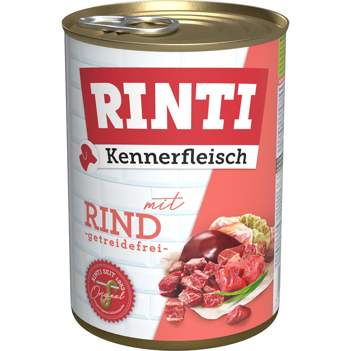 Rinti Kennerfleisch mit Rind 24x400g von Rinti