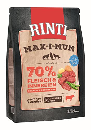 Rinti MAX-I-Mum Rind + Gemüse 1 x 1 kg getreidefrei für ausgewachsene Hunde von Rinti