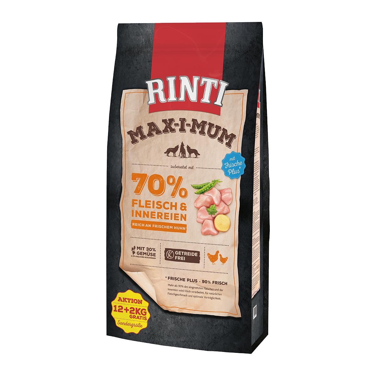 Rinti Max-i-Mum Huhn 12kg + 2kg gratis von Rinti