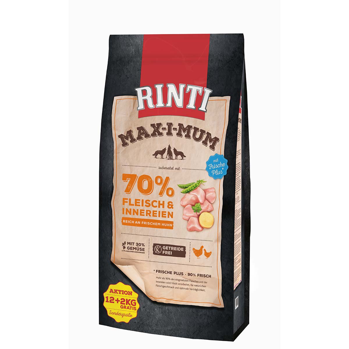 Rinti Max-i-Mum Huhn 12kg + 2kg gratis Rinti Max-i-Mum Huhn 12kg + 2kg gratis von Rinti