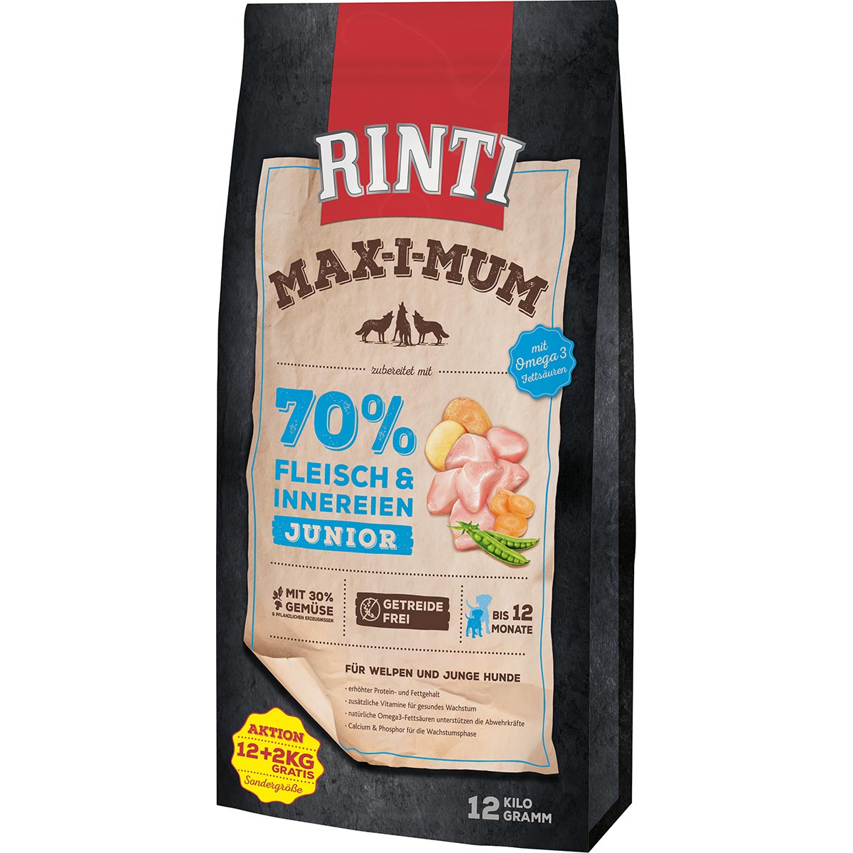 Rinti Max-i-Mum Junior Huhn 12+2kg von Rinti