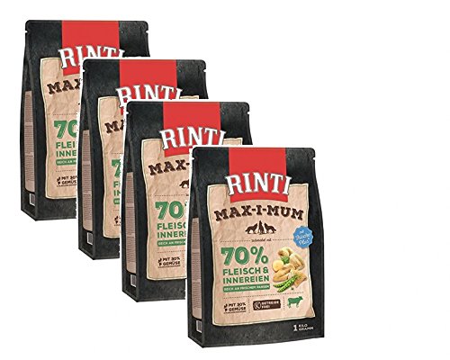 Rinti Max-i-Mum Pansen 1kg Trockenfutter für Hunde Größe 4 x 1kg von Rinti