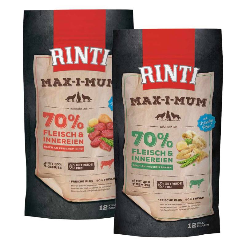 Rinti Max-i-Mum Rind und Pansen Mixpaket 2x12kg von Rinti