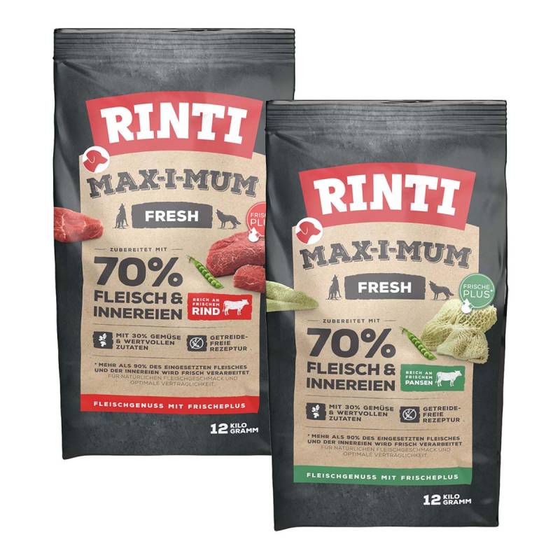 Rinti Max-i-Mum Rind und Pansen Mixpaket 2x12kg von Rinti