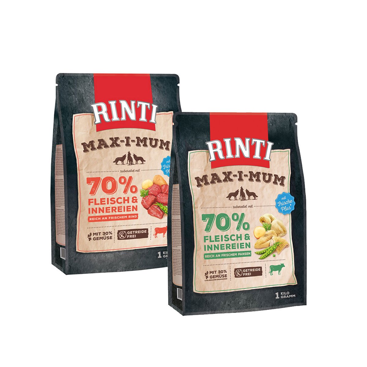 Rinti Max-i-Mum Rind und Pansen Mixpaket 2x4kg von Rinti