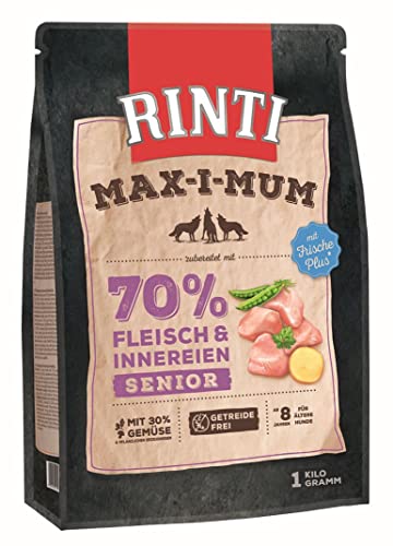 Rinti Max-i-Mum Senior Huhn 1kg Trockenfutter für Hunde Größe 1 x 1kg von Rinti