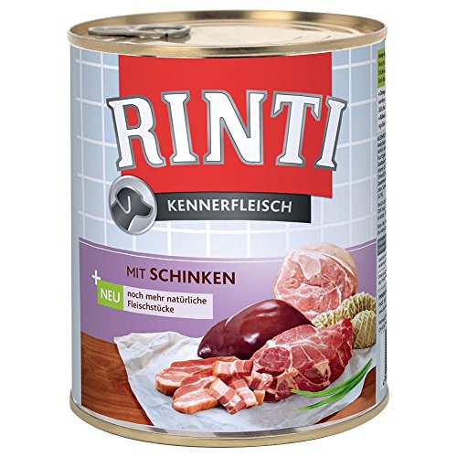 Rinti Pur Kennerfleisch Pute für Hunde, 12er Pack (12 x 800 g) von Rinti