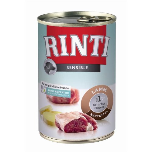 Rinti Sensible Lamm + Kartoffel | 12x 400g Hundenassfutter Rinti Sensible Lamm + Kartoffel | 12x 400g Hundenassfutter von Rinti