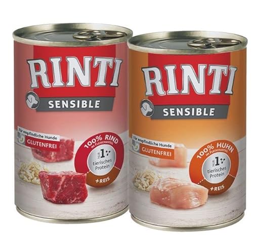 Rinti Sensible Multipack mit Huhn und Rind 24 x 800g von Rinti