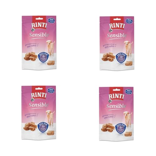 Rinti Sensible Snack Ente | 4er Pack | 4 x 120 g | Ergänzungsfuttermittel für ausgewachsene Hunde | Für empfindliche Hunde | Leicht verdaulich mit der Echtfleisch-Garantie Rinti Sensible Snack Ente | 4er Pack | 4 x 120 g | Ergänzungsfuttermittel für ausgewachsene Hunde | Für empfindliche Hunde | Leicht verdaulich mit der Echtfleisch-Garantie von Rinti