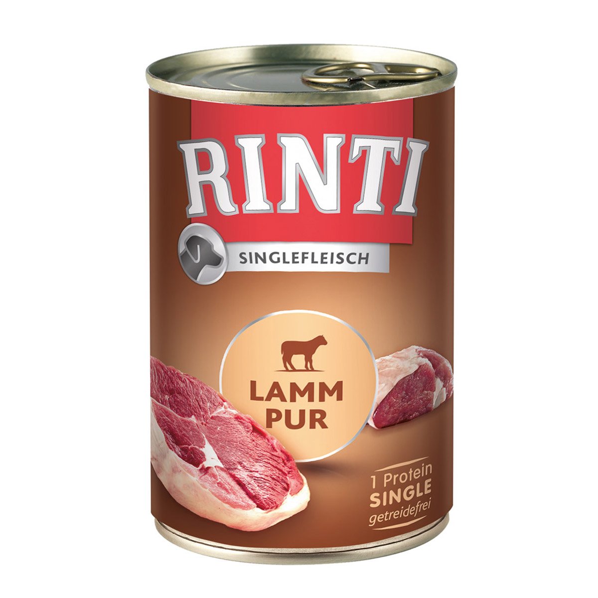 Rinti Singlefleisch Lamm pur 24x400g von Rinti
